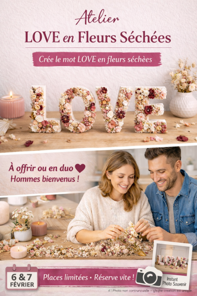 Atelier «Love» Spécial Saint Valentin