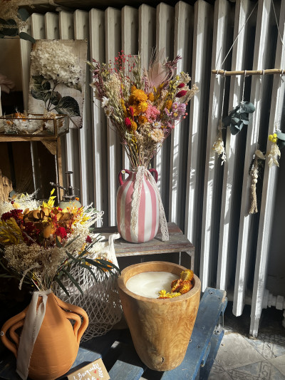 Bouquet Aurore Fleurie- Bouquet de fleurs séchées printanier