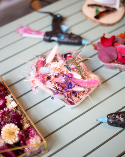 Atelier Accessoires Fleuris en Fleurs Séchées