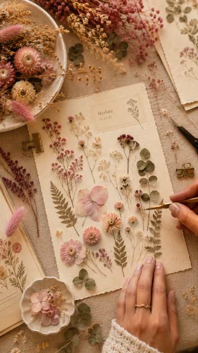 Herbier Fleuri — Atelier fleurs pressées