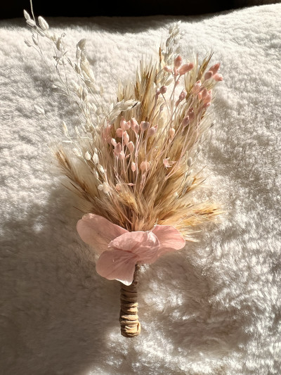 Boutonnière de Marié Pink Vintage