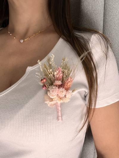 Broche Immortelle Rose